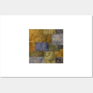 Patchwork Abstract Painting Posters and Art